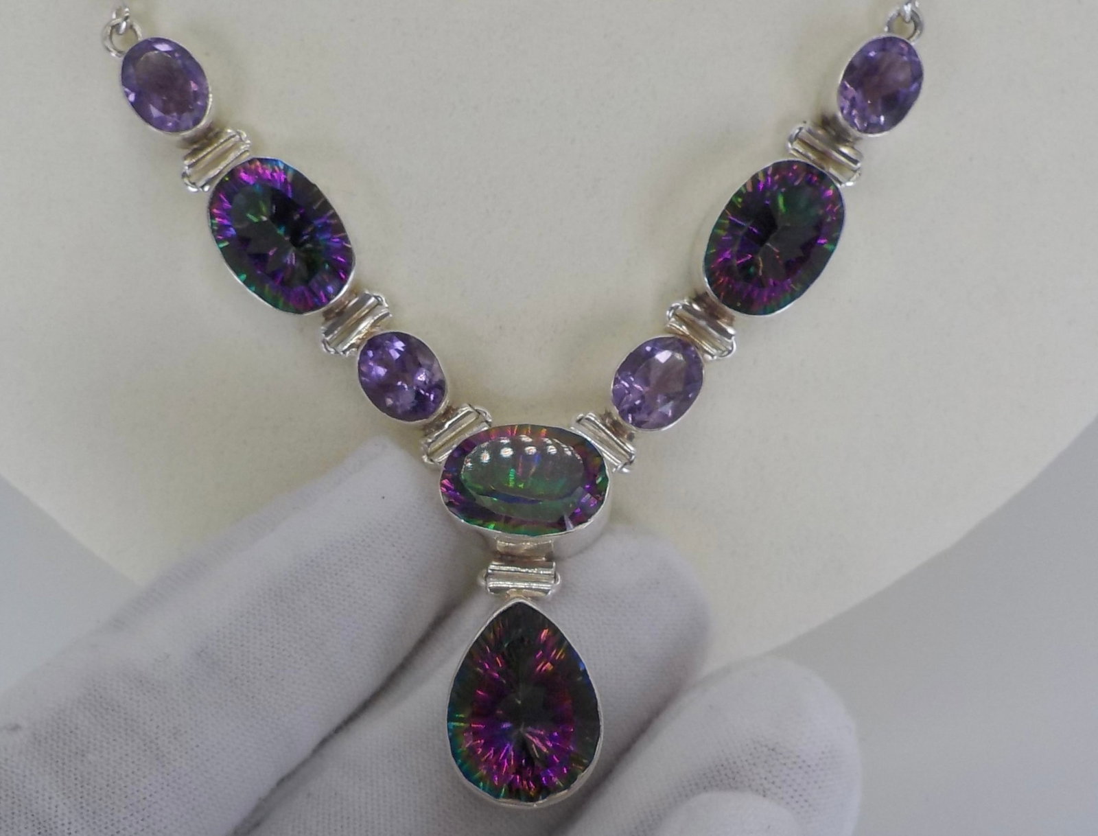 Sterling Silver Graduated Neckless - 2