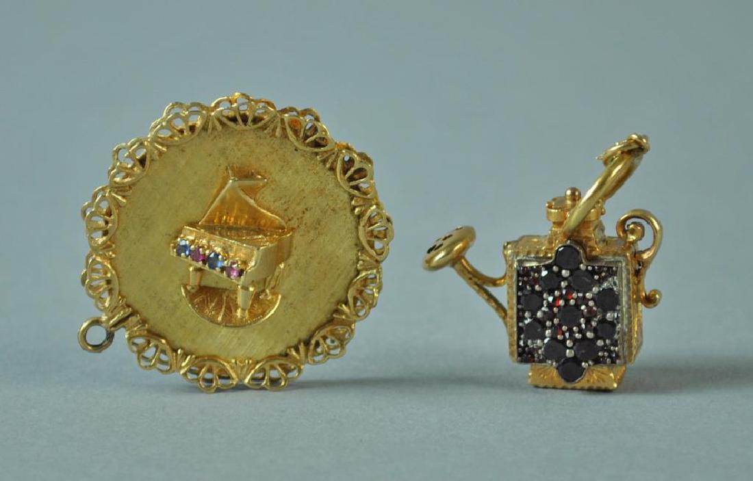 (2) LARGE GOLD CHARMS (1 of 3)