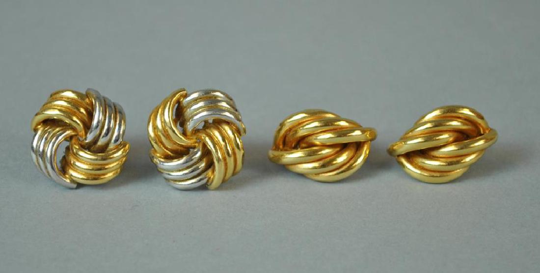 (2) PAIRS OF GOLD EARRINGS (1 of 5)