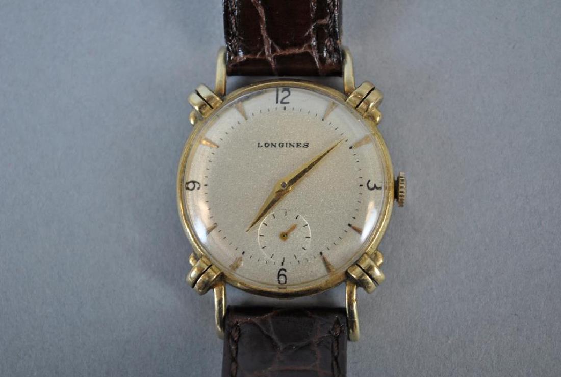 VINTAGE LONGINES GOLD KNOTTED LUG CASE WATCH (1 of 3)
