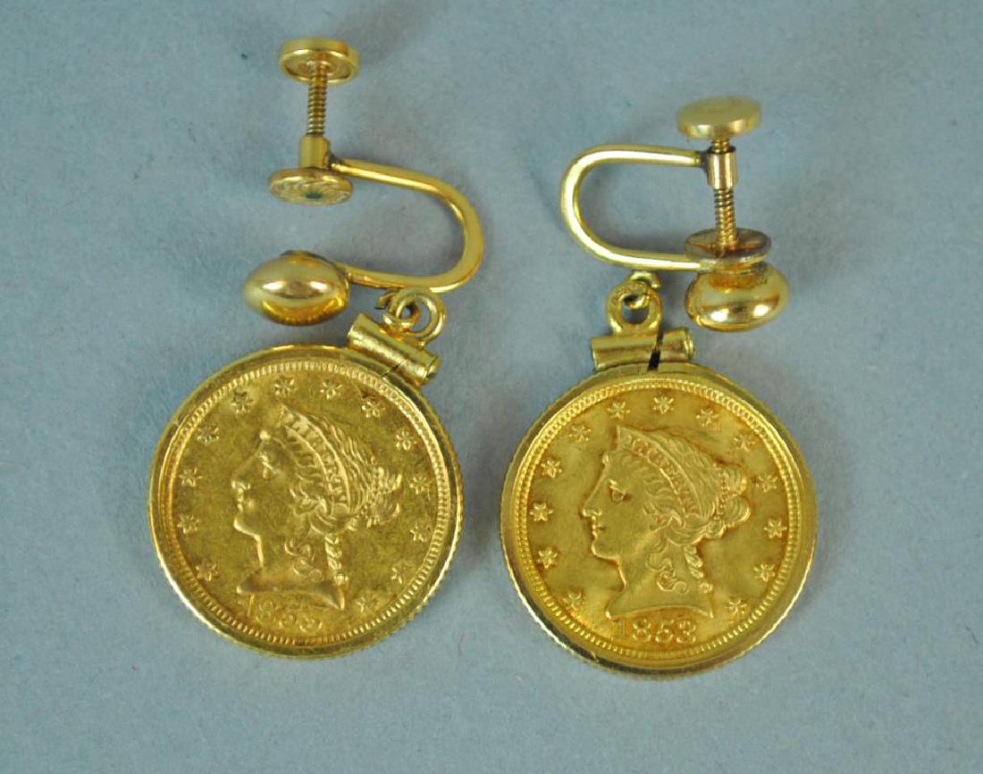 (2) $2 1/2 US CORONET HEAD GOLD COINS (1 of 2)