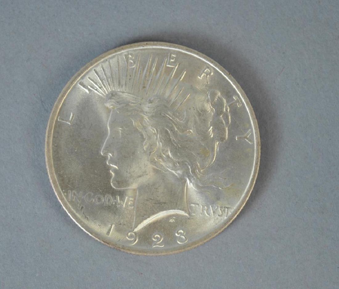 (8) PEACE US SILVER DOLLAR COINS (1 of 1)