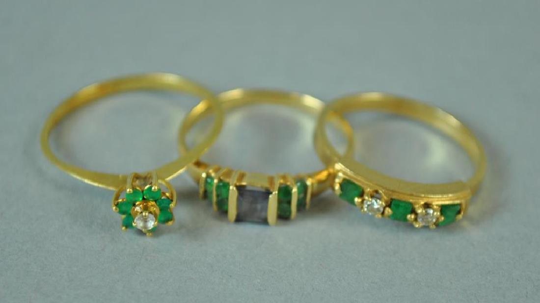 (3) EMERALD RINGS (1 of 4)