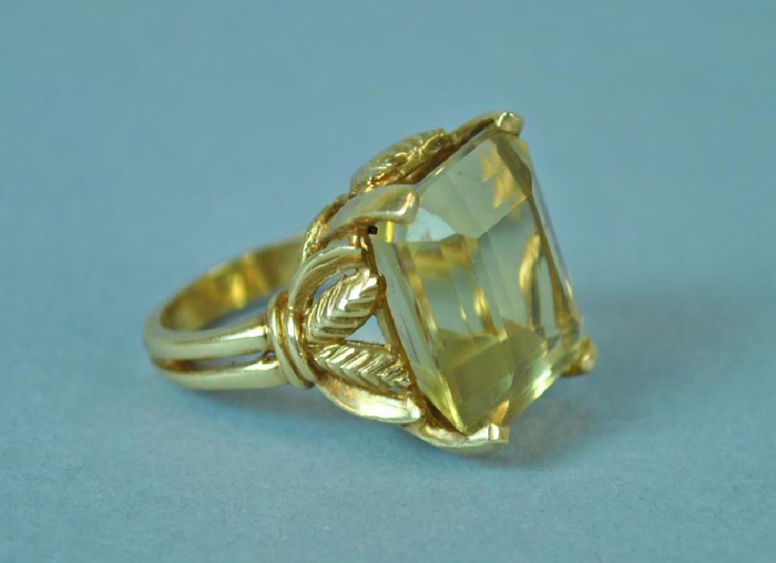 GOLD & YELLOW STONE RING (1 of 3)