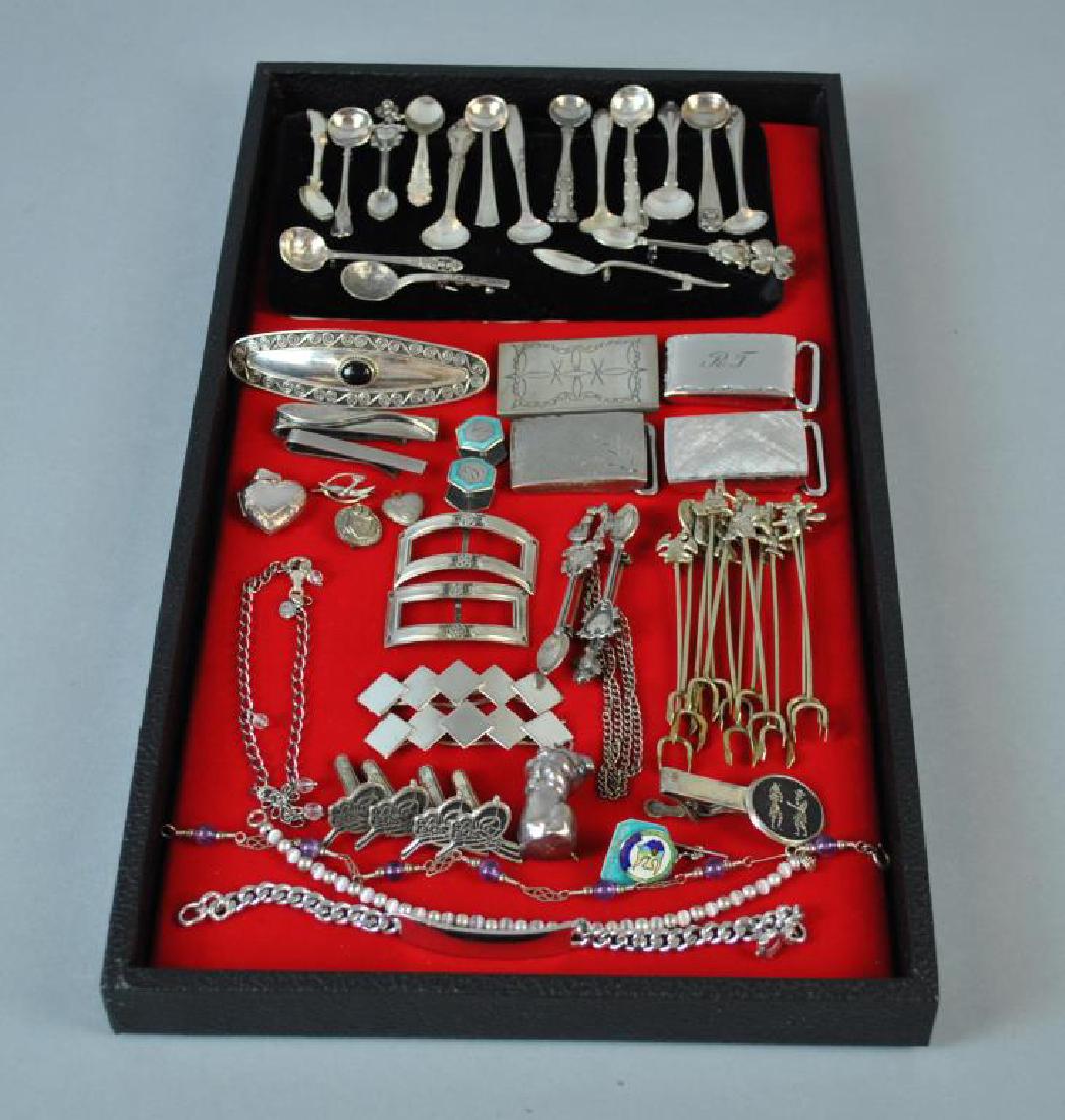 (50+) PIECE VINTAGE SILVER GROUP (1 of 1)