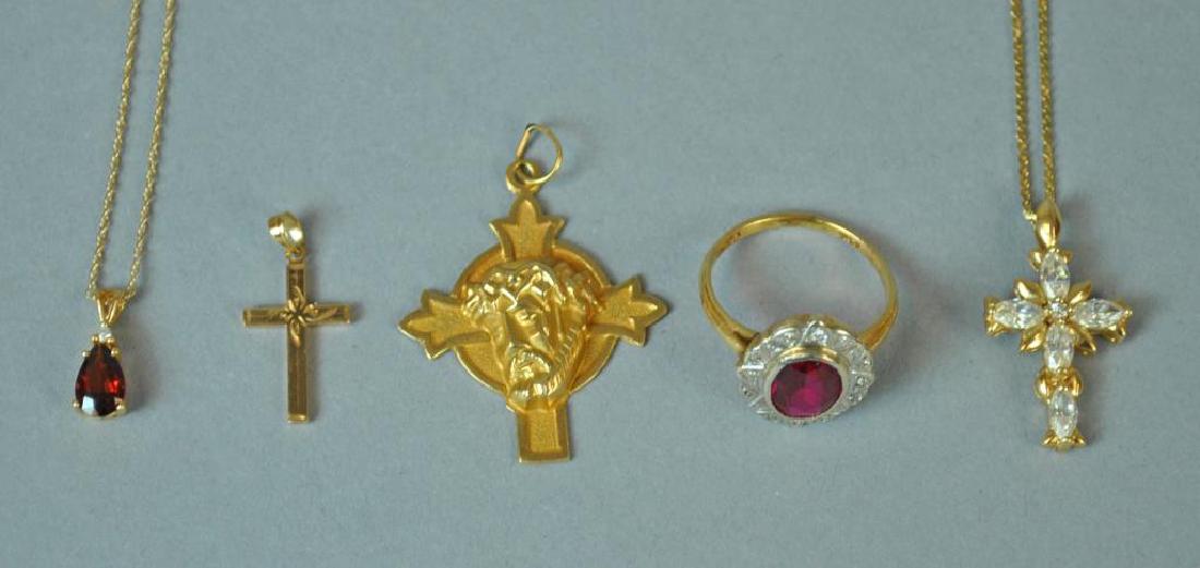 (7) PIECE GOLD JEWERLY GROUP (1 of 2)