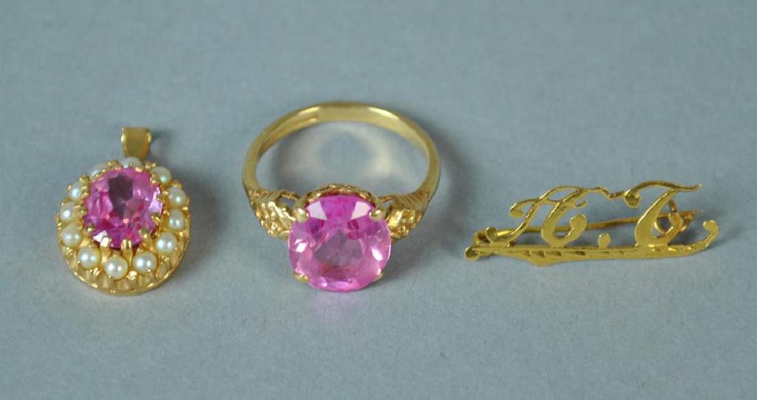 (3) PIECE GOLD JEWELRY GROUP (1 of 3)
