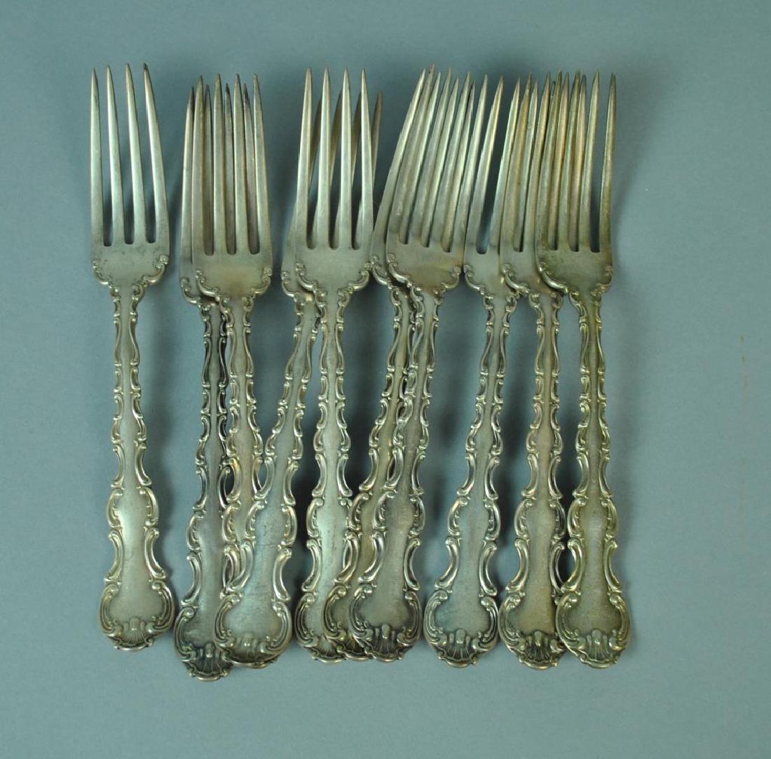(10) GORHAM STRASBOURG STERLING PLACE FORKS (1 of 1)