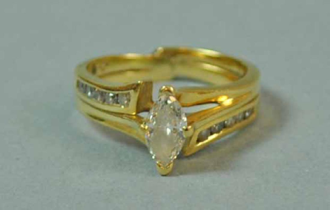 DIAMOND MARQUISE ENGAGEMENT RING (1 of 4)