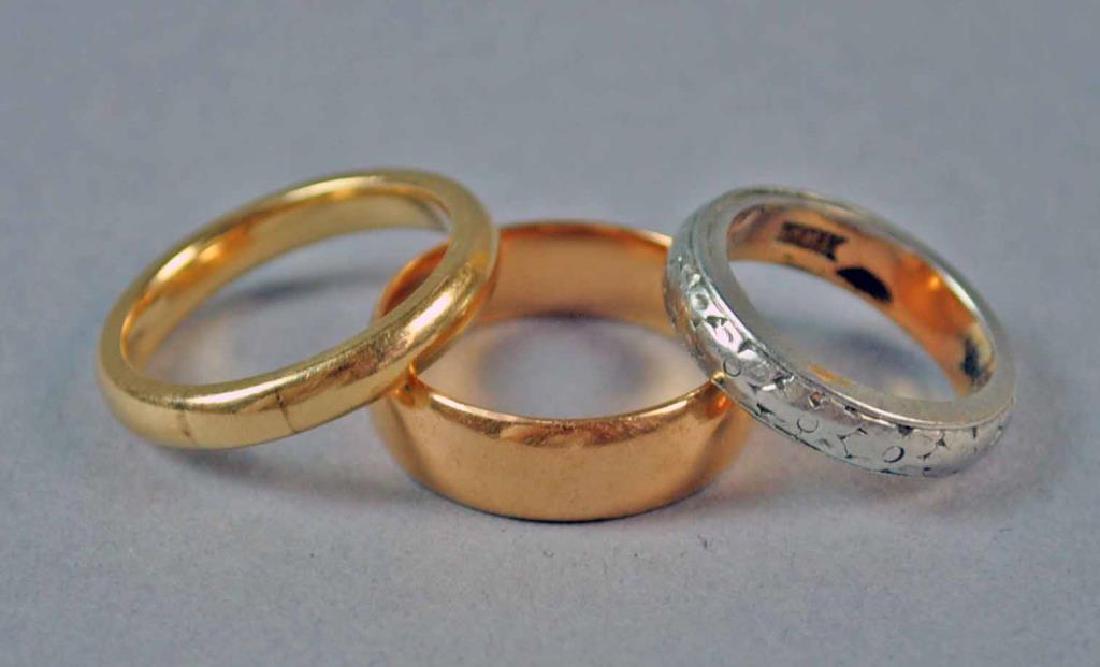(3) GOLD WEDDING BANDS (1 of 1)