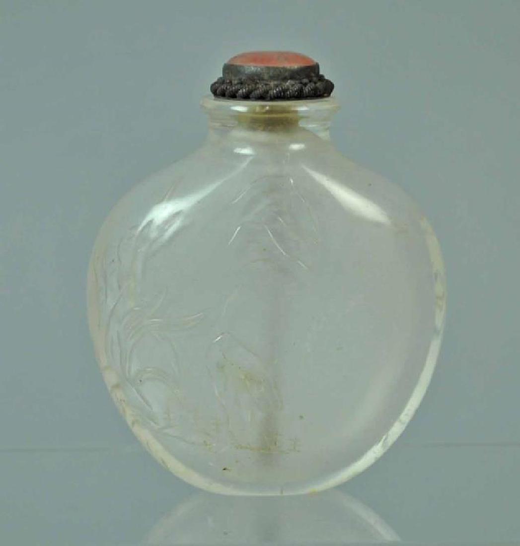 CHINESE ROCK CRYSTAL SNUFF BOTTLE (1 of 4)