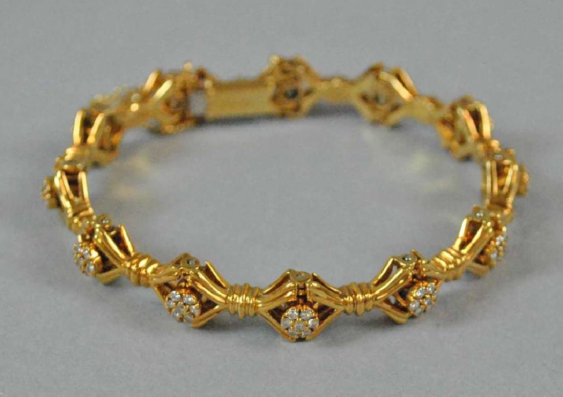 18K JABEL DIAMOND BRACELET, 0.84CTW (1 of 2)