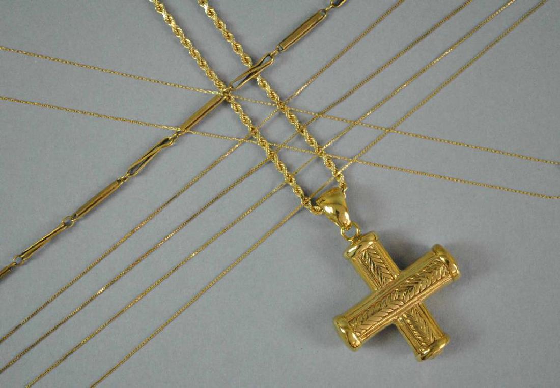 (5) 14K CHAINS AND A PENDANT (1 of 1)