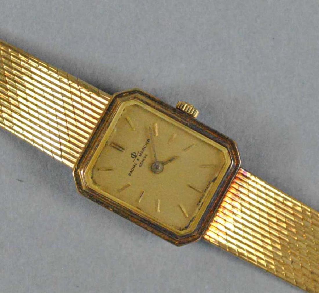 BAUME & MERCIER LADIES GOLD BRACELET WATCH (1 of 4)