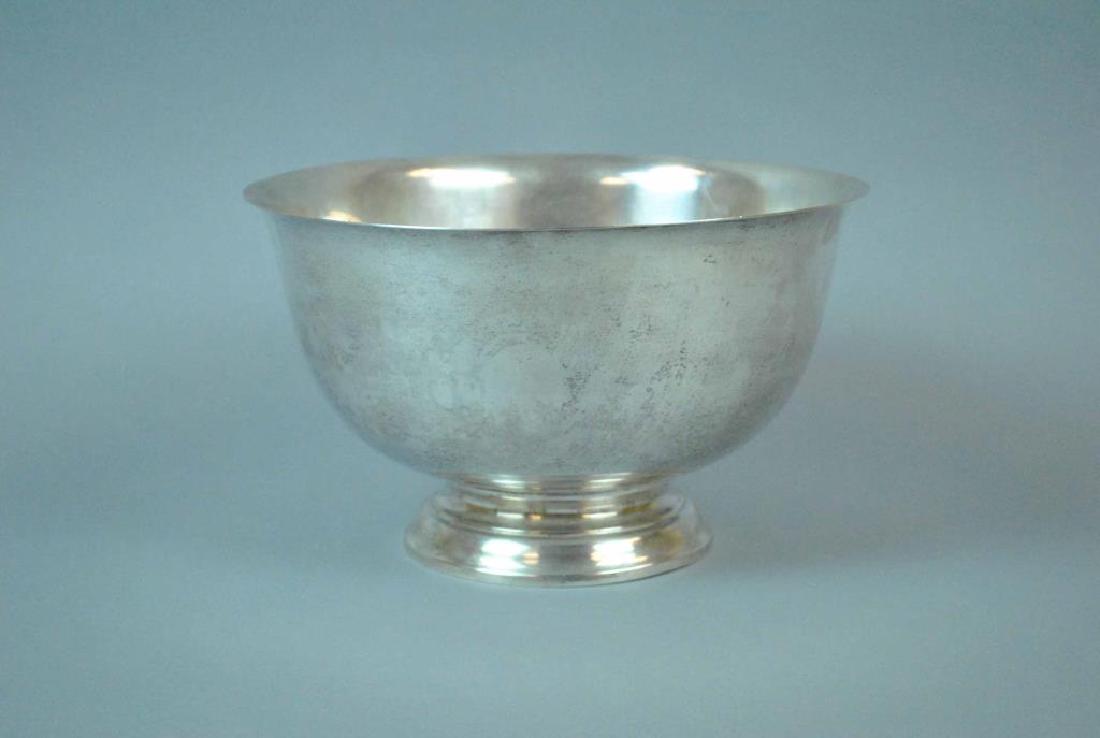 LARGE ELLMORE STERLING PAUL REVERE FOOTED BOWL (1 of 1)