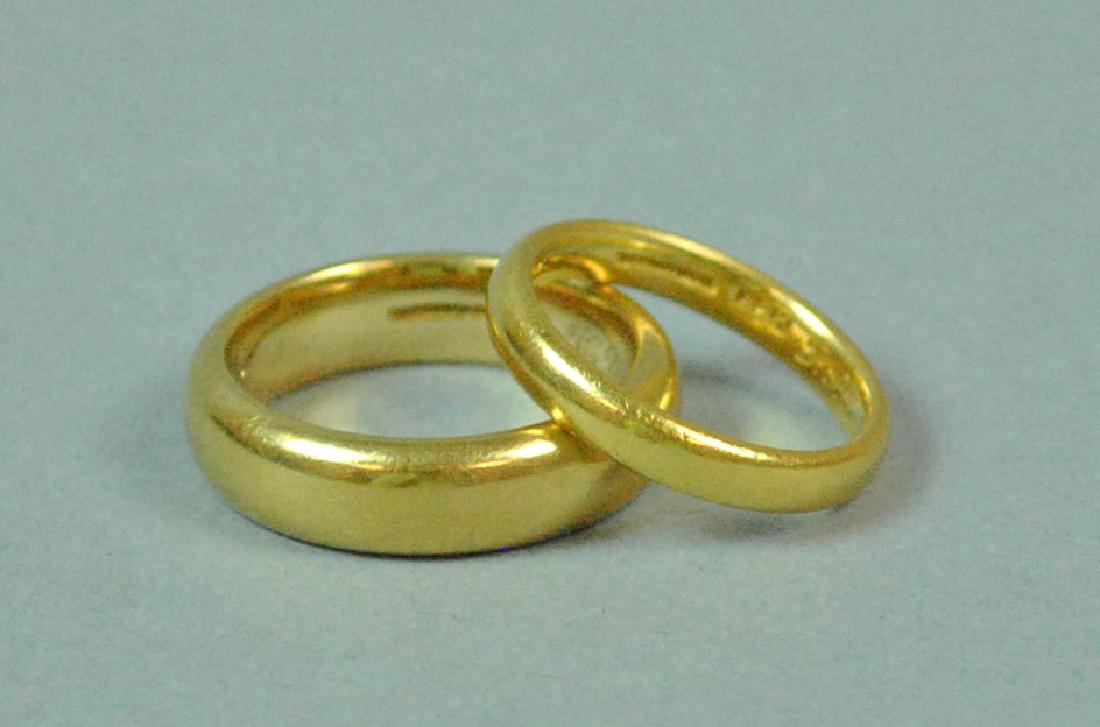 TIFFANY HIS & HERS 18K & 22K WEDDING BANDS (1 of 1)