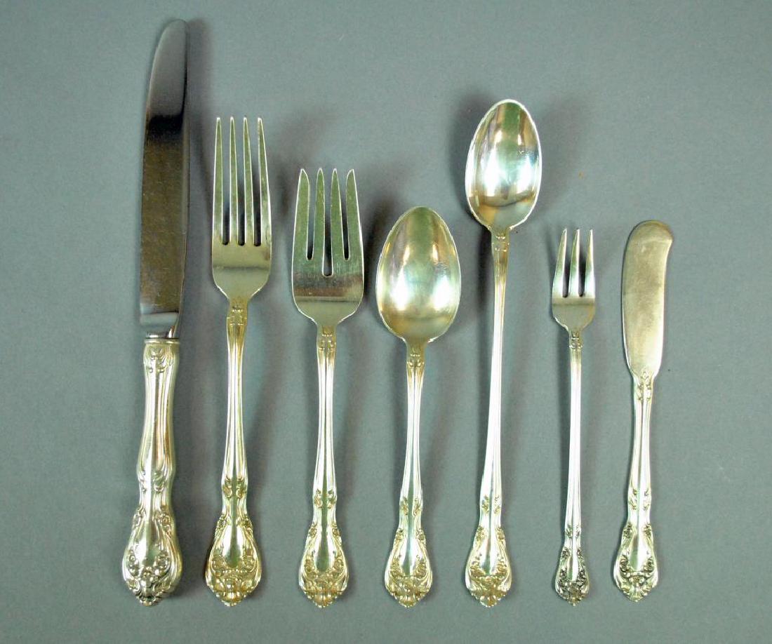 (100) PIECE ALVIN STERLING FLATWARE SERVICE (1 of 2)