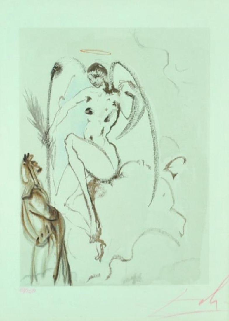 SALVADOR DALI WOOD ENGRAVING - HEAVEN CANTO 28 (1 of 6)