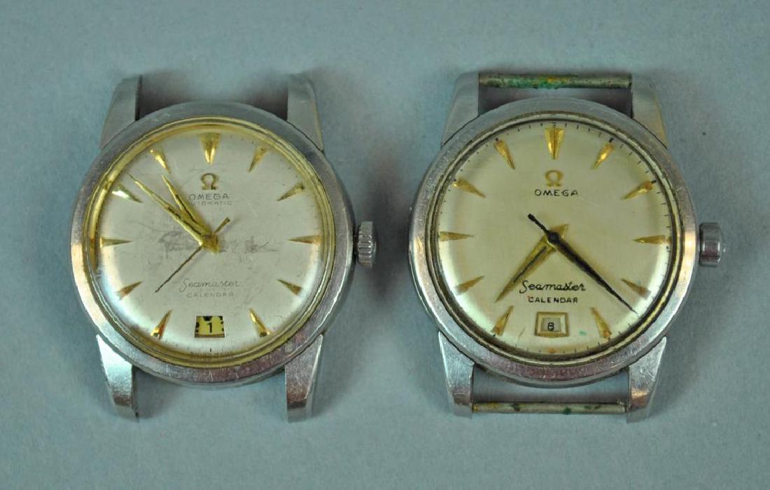 (2) OMEGA SEAMASTER STAINLESS CALENDAR WATCHES (1 of 3)