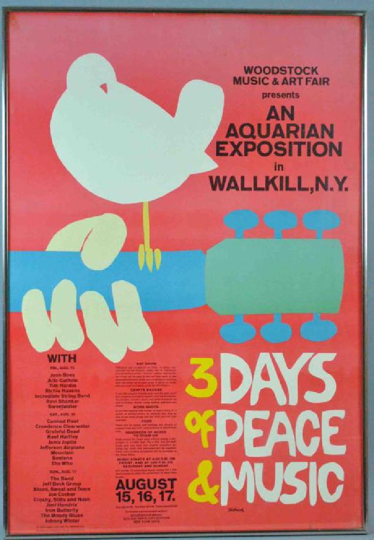 ORIGINAL WOODSTOCK POSTER WALLKILL, NY