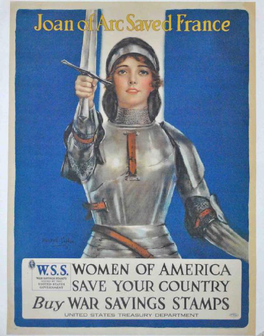 JOAN OF ARC SAVED FRANCE WWI POSTER HASKELL COFFIN (1 of 4)