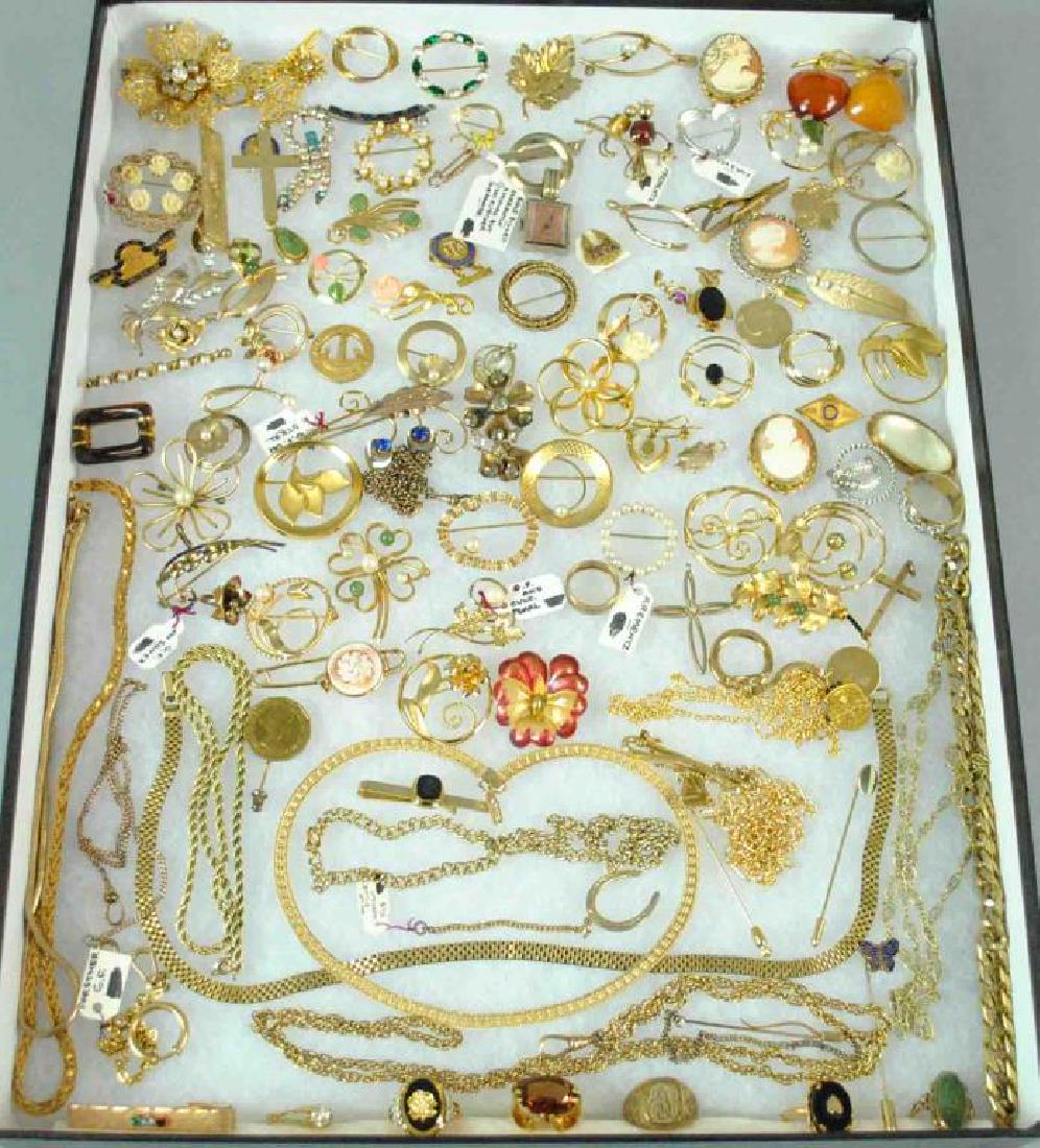 (100+) GOLD FILLED JEWELRY GROUP (1 of 4)