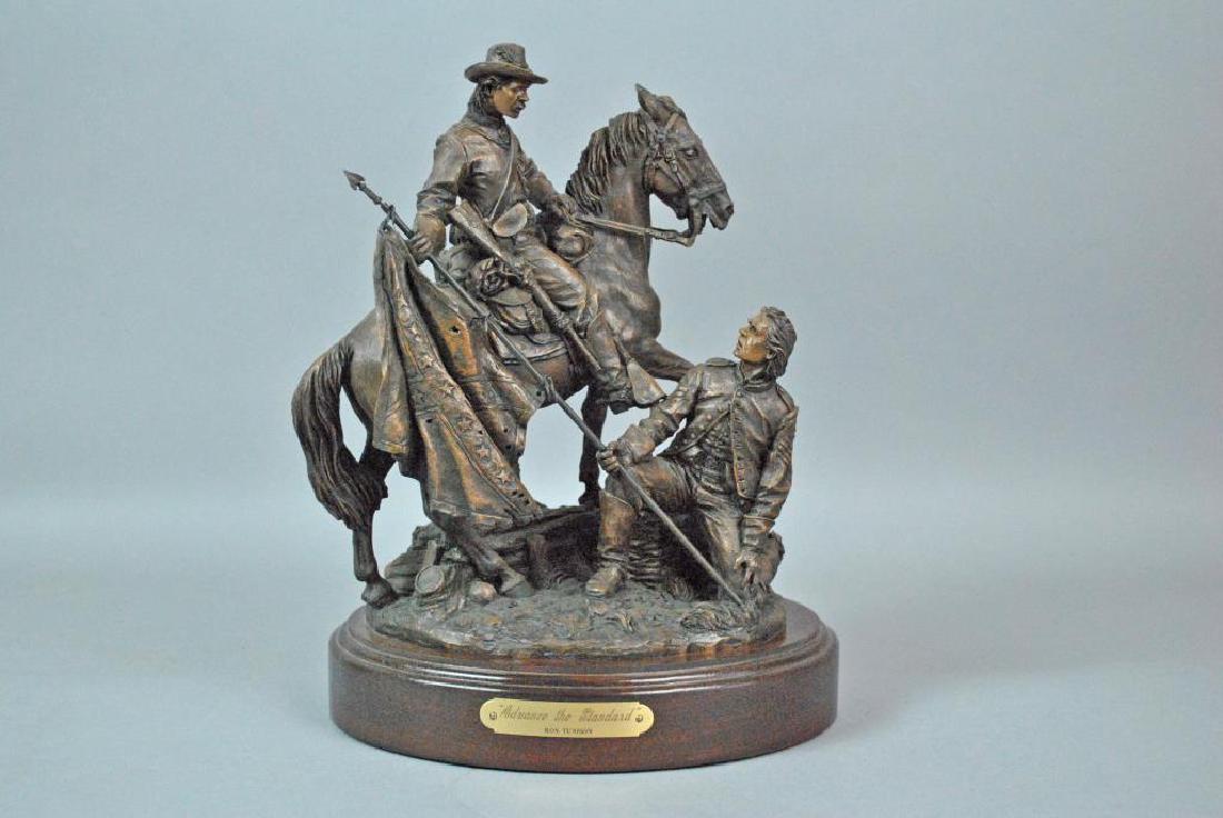 RON TUNISON BRONZED SCULPTURE-ADVANCE THE STANDARD (1 of 7)