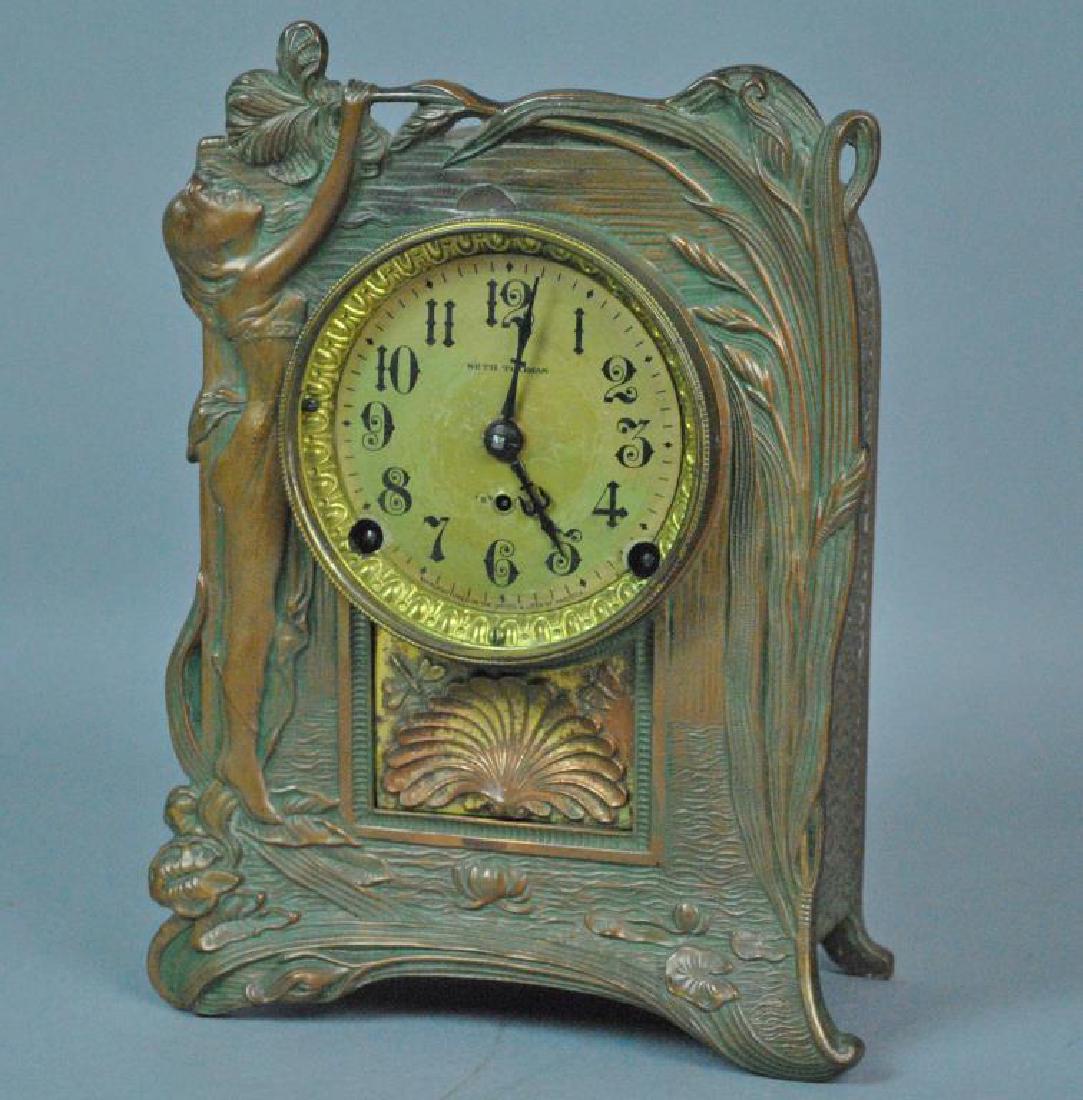 SETH THOMAS ART NOUVEAU MANTLE CLOCK (1 of 3)