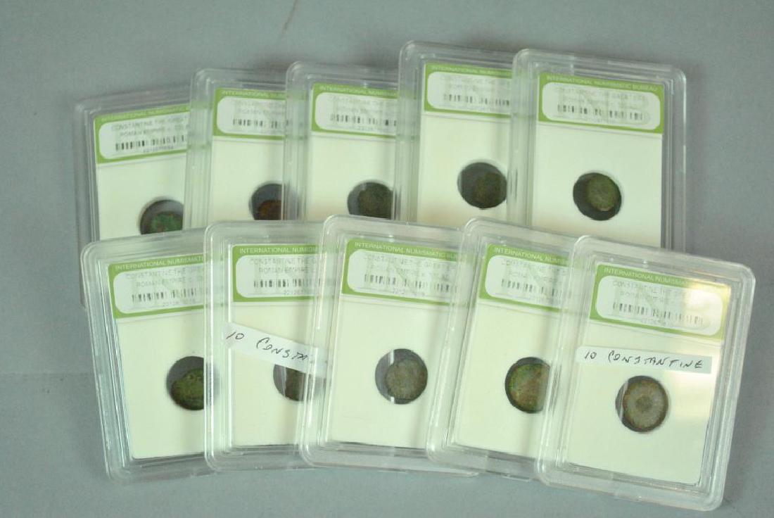 (10) CONSTANTINE THE GREAT ROMAN COINS (1 of 2)