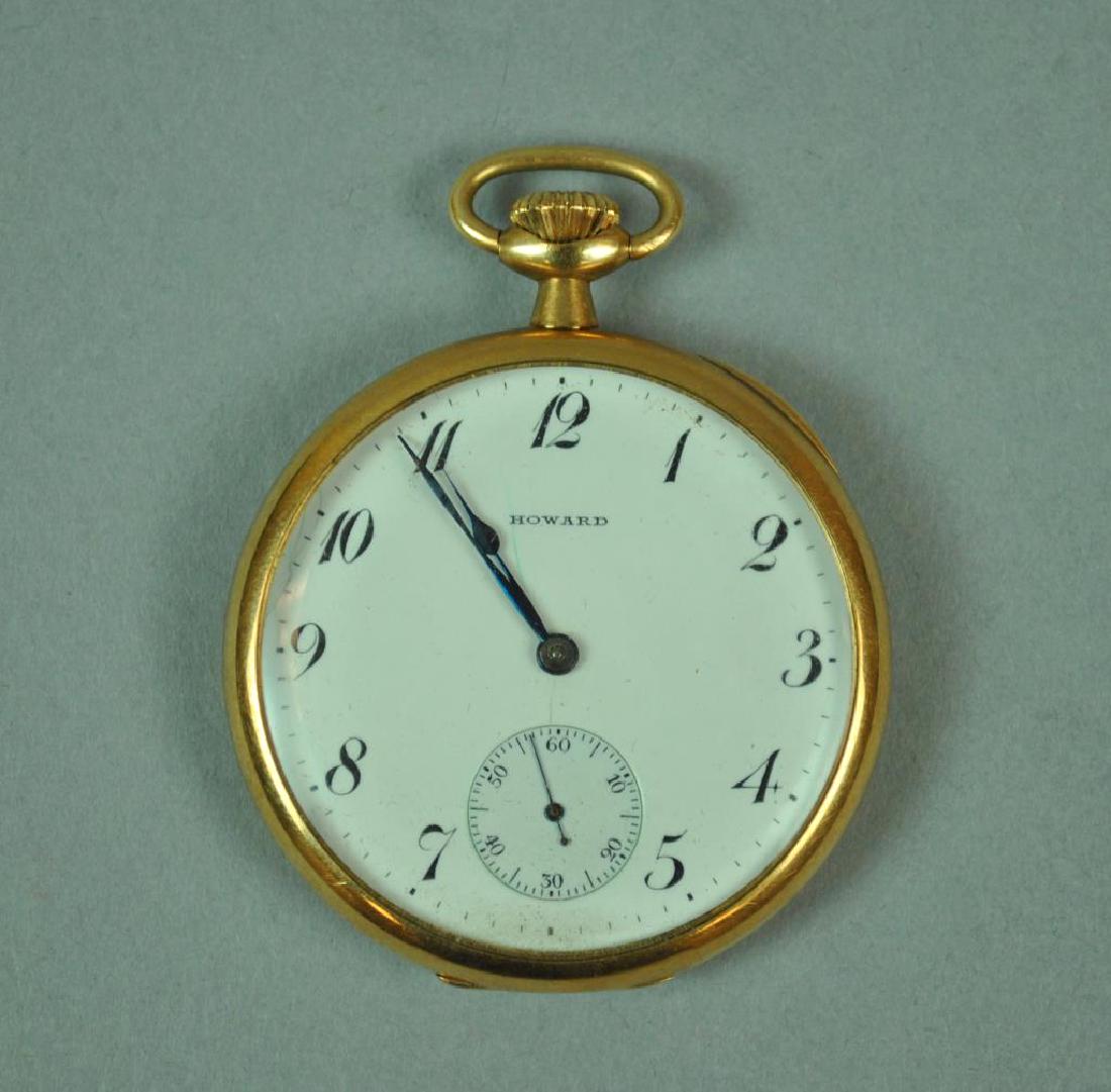 E. HOWARD 14K SWING RING POCKET WATCH (1 of 4)