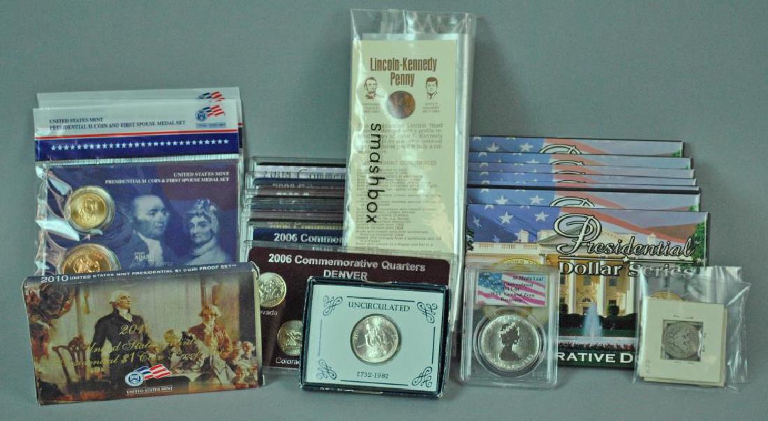 VARIED COMMEMORATIVE & SILVER COIN COLLECTION (1 of 3)