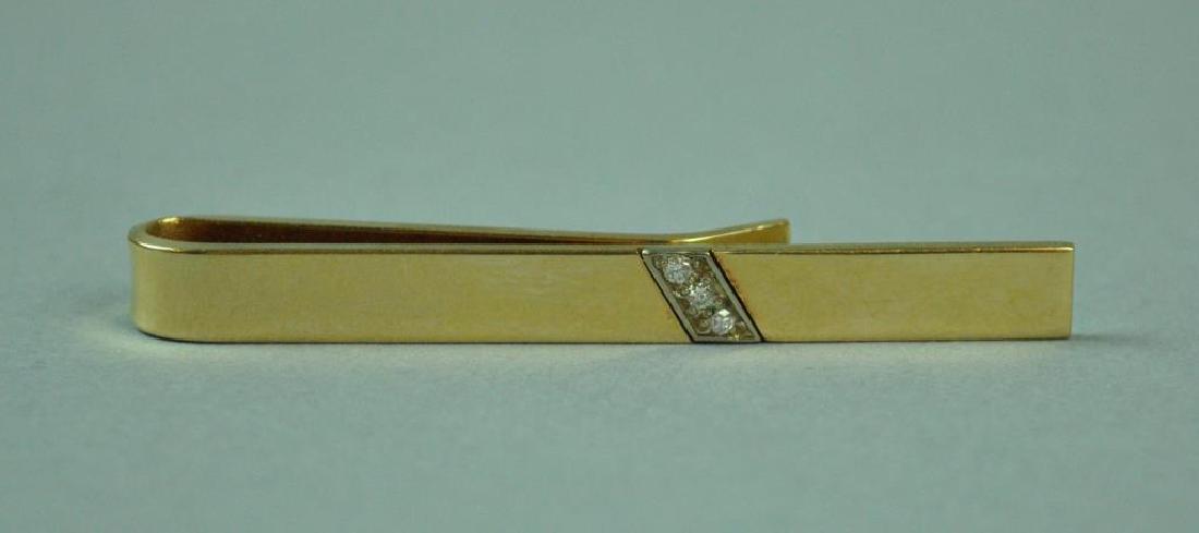 GOLD & DIAMOND TIE BAR (1 of 2)