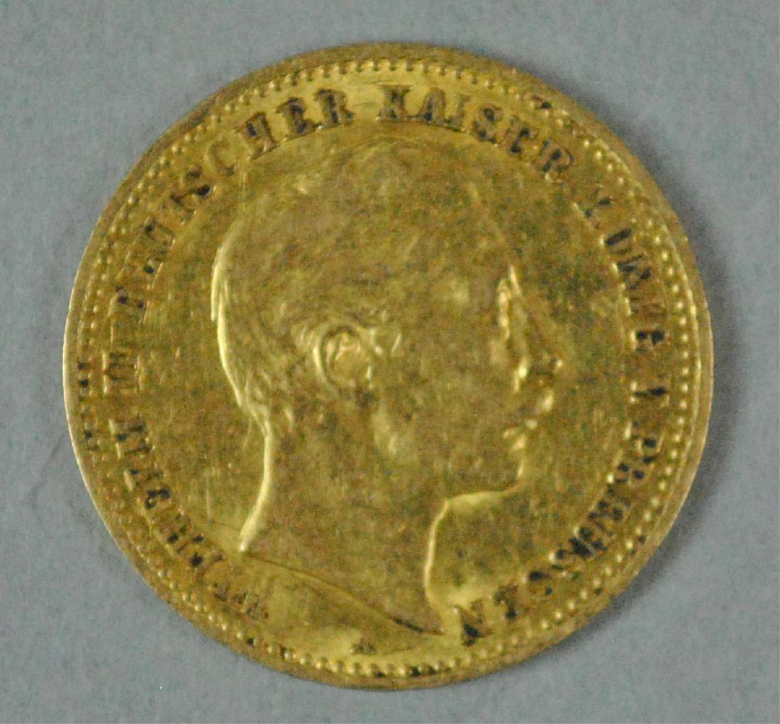 1893 GERMAN STATES PRUSSIA 10 MARK GOLD COIN (1 of 2)