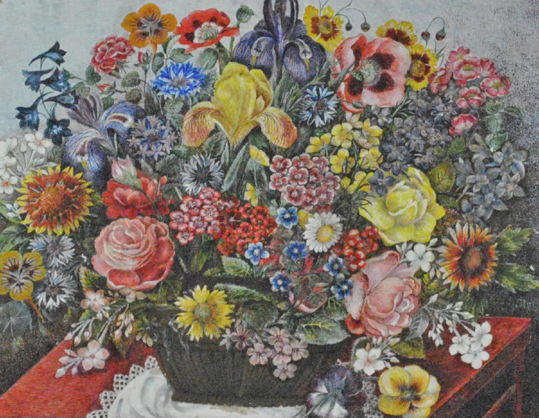 FLORAL STILL LIFE PAINTING SIGNED L. STEIN (1 of 5)