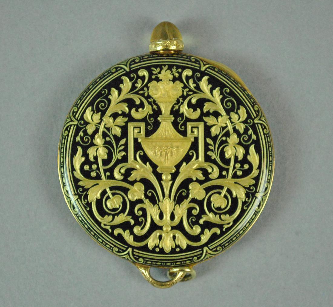 CH MEYLAN 18K & ENAMEL OPEN FACE WATCH (1 of 3)