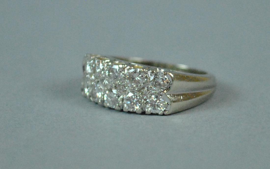 14K 2-ROW DIAMOND WEDDING RING, 2.25CTW (1 of 4)