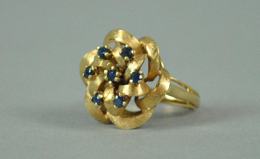 14K SAPPHIRE COCKTAIL RING (1 of 4)