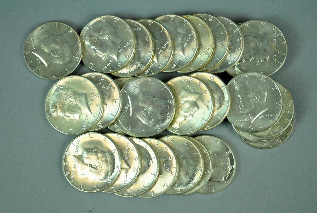 (30) KENNEDY SILVER HALF DOLLAR COINS (1 of 1)