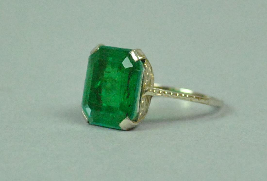 14K EMERALD DOUBLET RING (1 of 4)