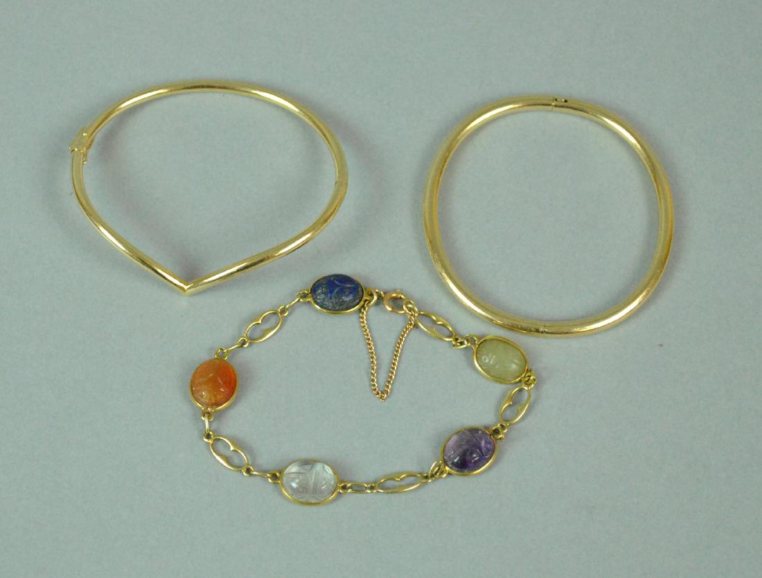 (3) 14K GOLD BRACELETS (1 of 2)