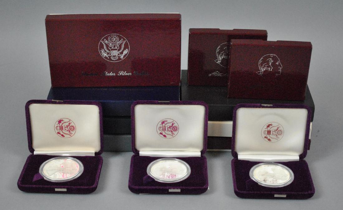 (12) US SILVER HALF-DOLLAR & DOLLAR PROOF COINS (1 of 1)