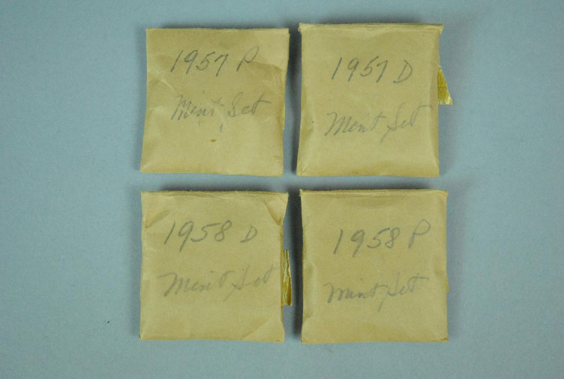 (4) UNCIRCULATED ASSEMBLED US COIN SETS (1 of 2)