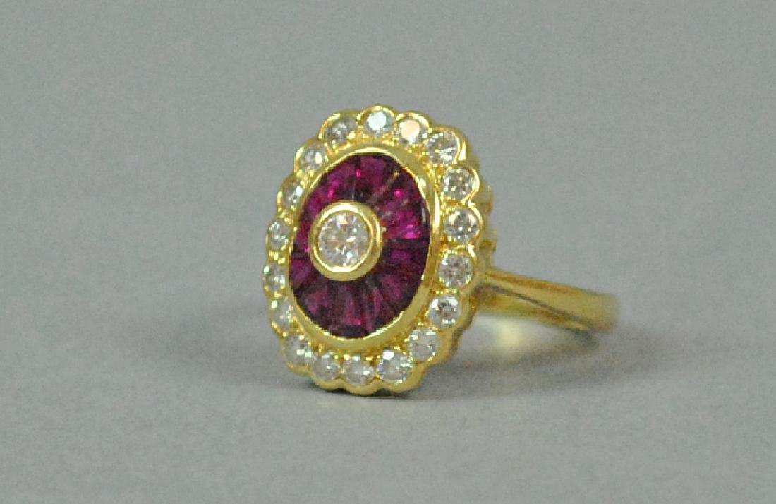 18K DIAMOND & RUBY RING, 1.47CTW (1 of 4)