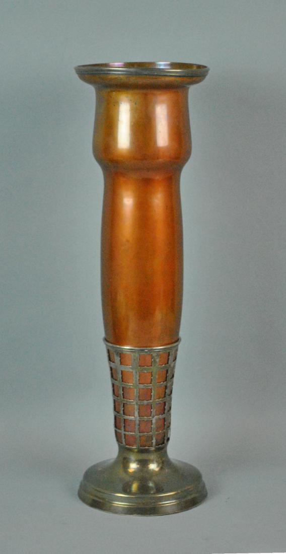 GORHAM COPPER & STERLING VASE OF LARGE SIZE (1 of 1)