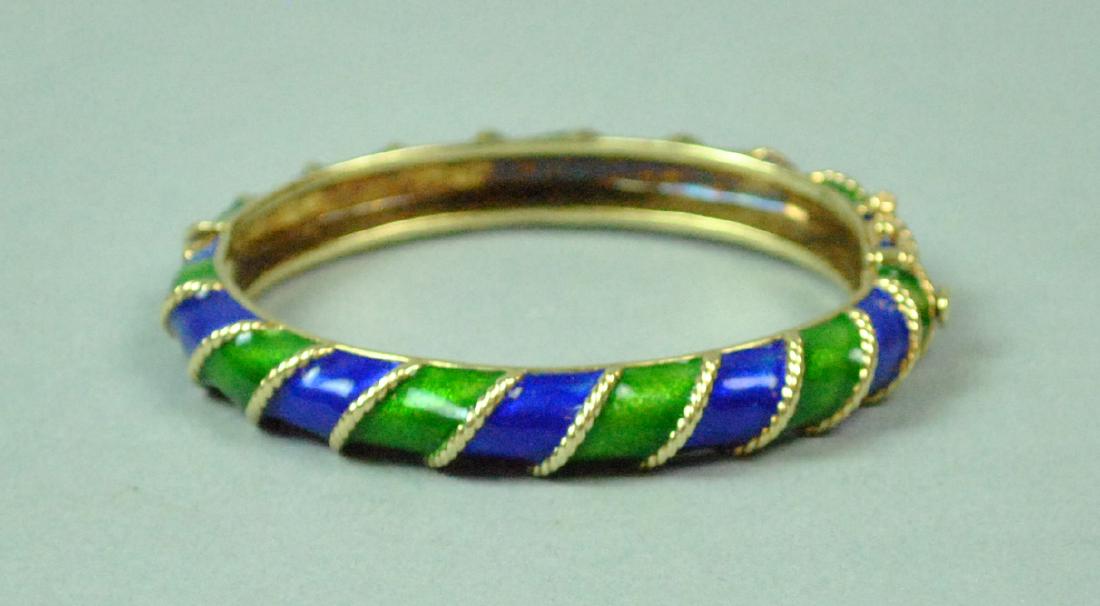 14K ENAMELED BANGLE (1 of 2)