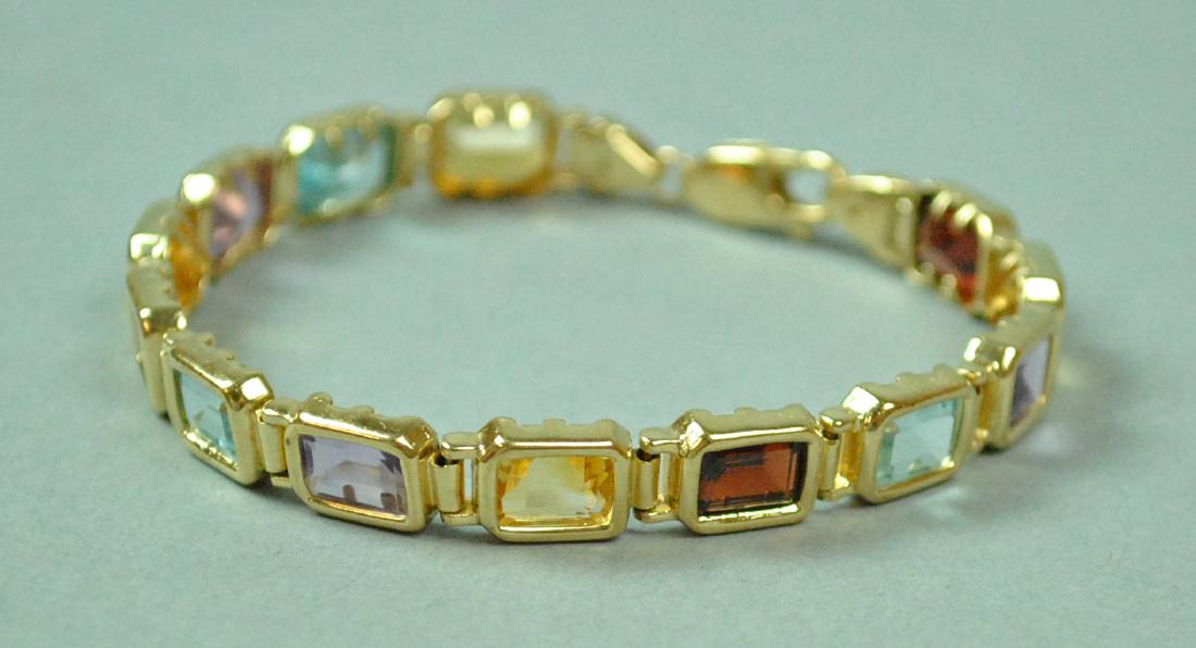 14K MULTI-GEMSTONE BRACELET (1 of 5)