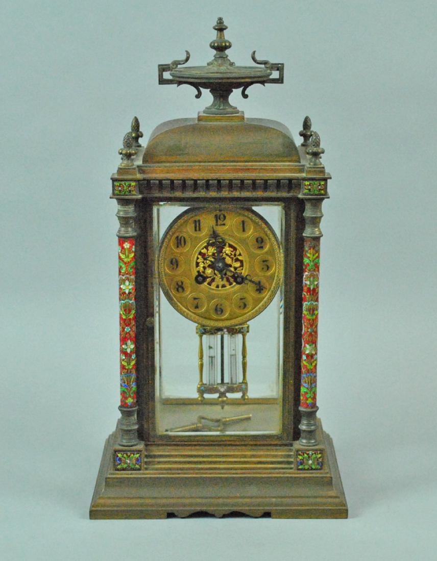 JAPY FRERES FRENCH ENAMELED CRYSTAL REGULATOR (1 of 7)