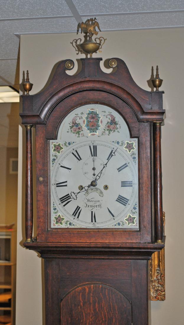GEORGIAN OAK TALL CASE CLOCK BY WARREN IXWORTH (1 of 9)