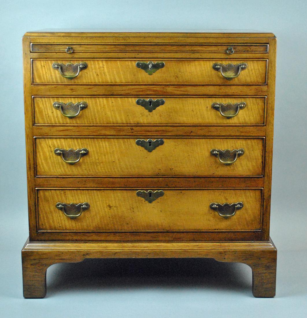 PAIR BEACON HILL 4-DRAWER FRUITWOOD SIDE TABLES (1 of 9)