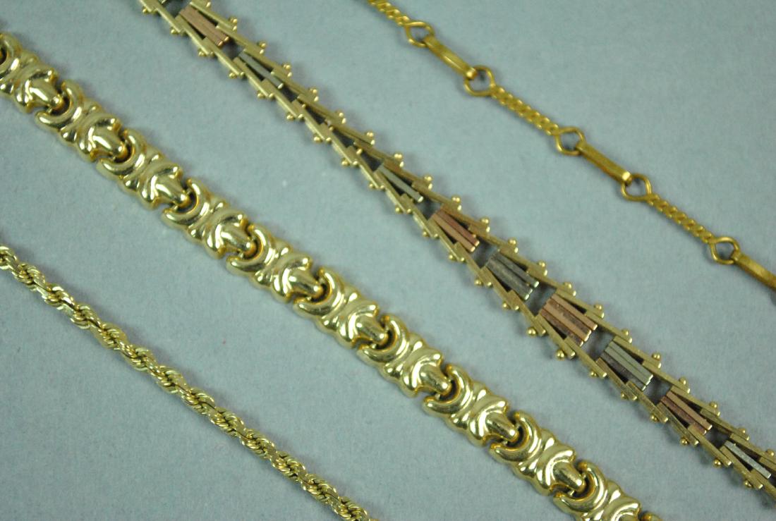(4) GOLD BRACELETS (1 of 4)